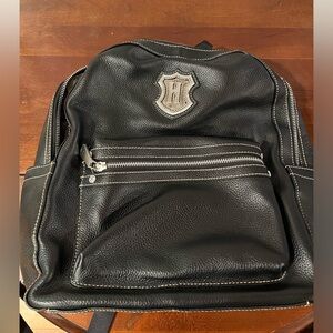 J.W. Hulme Crest Heritage Pebble Grain Leather backpack - Black